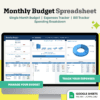 Personal Monthly Budget Template - Track your expenses and manage your budget in Google Sheets